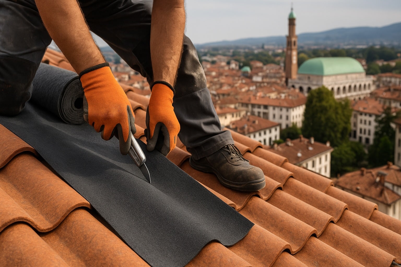 Guaina impermeabilizzante a Vicenza - metal montaggi - cutter